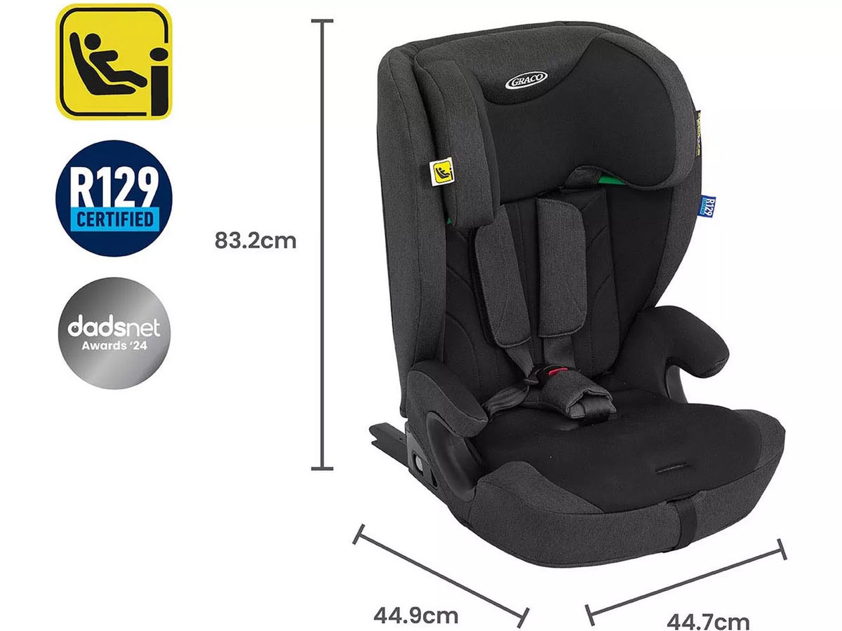 Scaun Auto Graco Energi i-Size Midnight 76-150 cm Certificat R129