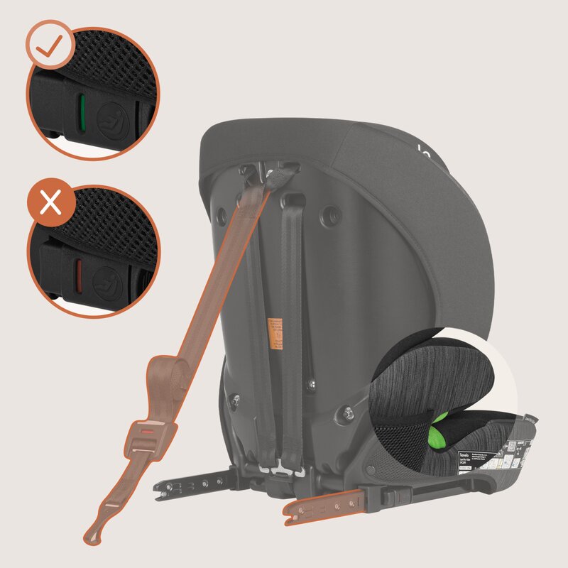 Scaun auto i-Size, Lionelo, Levi Fix, 76 - 150 cm, 1/2/3, ISOFIX + Top Tether, Tetiera reglabila in 10 pozitii, Insertie ergonomica Dri-Seat, Tapiterie lavabila, Testat la impact, Baza lata, Cotiere practice, Conform cu R129, Negru/Gri