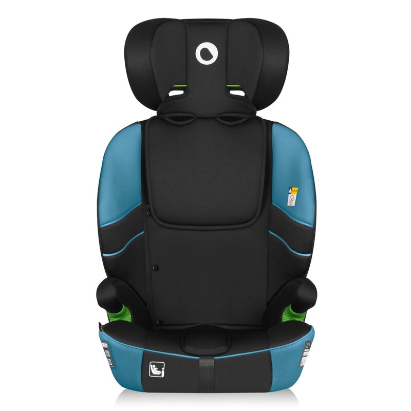 Scaun auto i-Size, Lionelo, Levi Fix, 76 - 150 cm, 1/2/3, ISOFIX + Top Tether, Tetiera reglabila in 10 pozitii, Insertie ergonomica Dri-Seat, Tapiterie lavabila, Testat la impact, Baza lata, Cotiere practice, Conform cu R129, Albastru