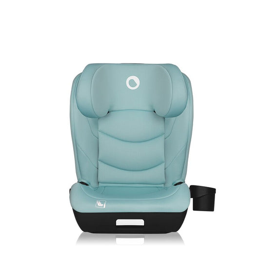 Scaun auto i-Size, Lionelo, Neal, Spatar reglabil in 4 pozitii, Tetiera in 10 pozitii, Suport sticla inclus, 15-36 Kg, 100-150 cm, Cu Isofix, Conform ECE R129, Verde Turquoise