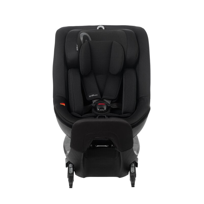Scaun auto, Jane, Iflow I-Size, Rotire 360 grade, 40 - 105 cm, Cu Isofix si picior stabilizator, Protectie superioara in caz de impact lateral - SPS, Conform cu standardul european de securitate ECE R129, Matt Black