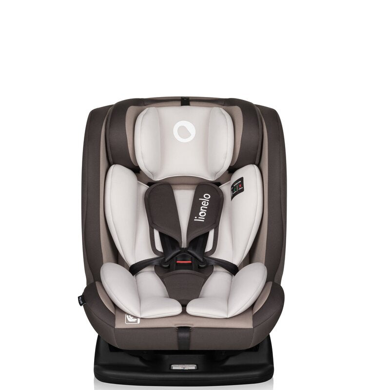 Scaun auto, Lionelo, Aart i-Size, Cu spatar inclinabil in 4 pozitii, Cu tetiera reglabila in 13 pozitii, 0-36 Kg, 40-150 cm, Cu centura siguranta in 3 puncte, Conform cu ECE R129/03, Bej