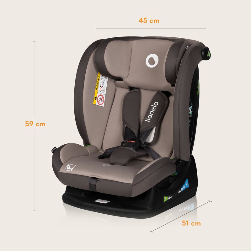 Scaun auto Lionelo Aart i-Size, Bej