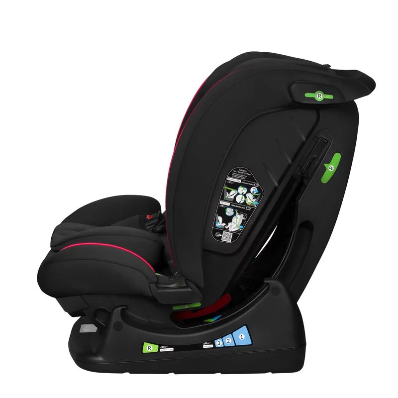 Scaun auto Lionelo Aart i-Size, Negru/Rosu