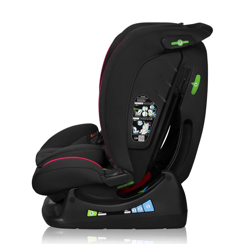 Scaun auto Lionelo Aart i-Size, Negru/Rosu