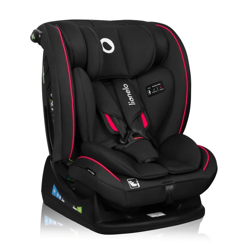 Scaun auto Lionelo Aart i-Size, Negru/Rosu