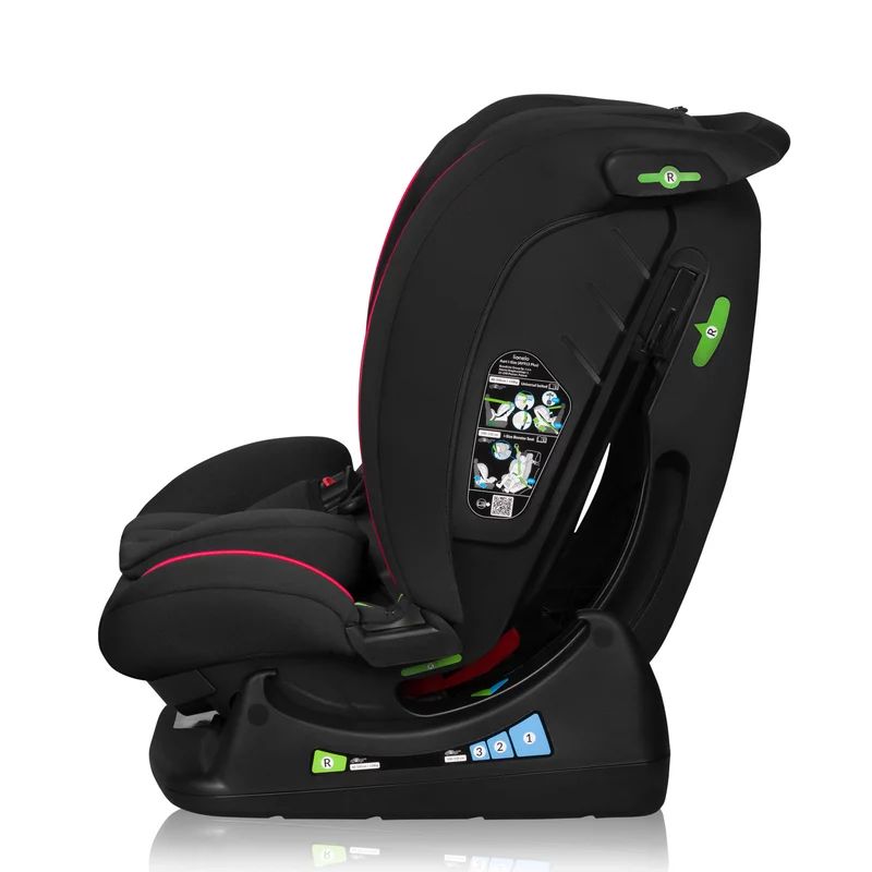 Scaun auto Lionelo Aart i-Size, Negru/Rosu