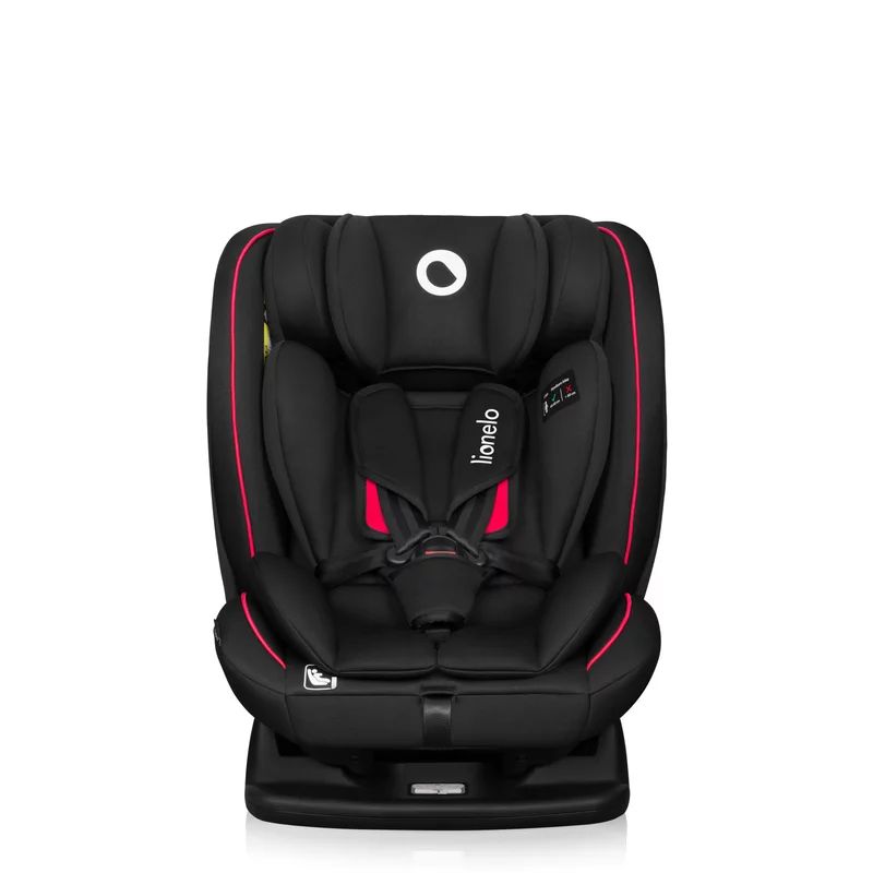 Scaun auto Lionelo Aart i-Size, Negru/Rosu