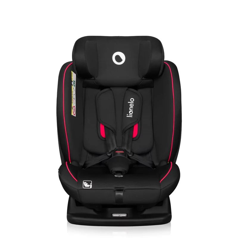 Scaun auto Lionelo Aart i-Size, Negru/Rosu