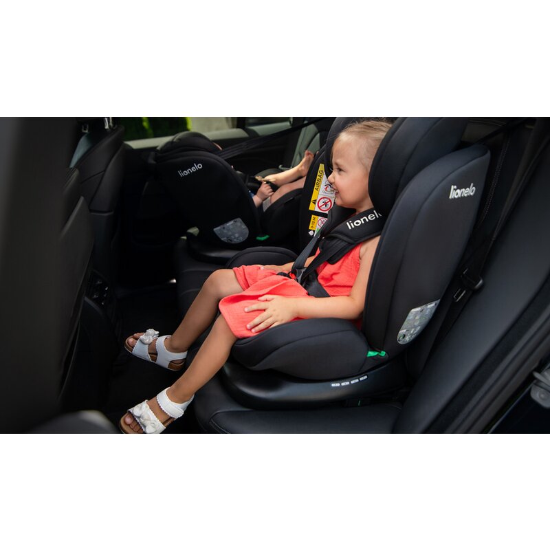Scaun auto, Lionelo, Bastiaan i-Size, 4 in 1, Protectie laterala, Cu spatar inclinabil in 4 pozitii, Cu tetiera reglabila in 7 pozitii, Rotire 360 grade, Top Tether, 0-36 Kg, 40-150 cm, Cu Isofix, Conform cu ECE R129/03, Verde