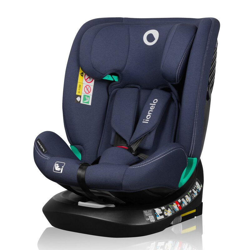 Scaun auto, Lionelo, Bastiaan One i-Size, 4 in 1, Protectie laterala, Cu spatar inclinabil in 4 pozitii, Cu tetiera reglabila in 13 pozitii, Rotire 360 grade, Top Tether, 0-36 Kg, 40-150 cm, Cu Isofix
