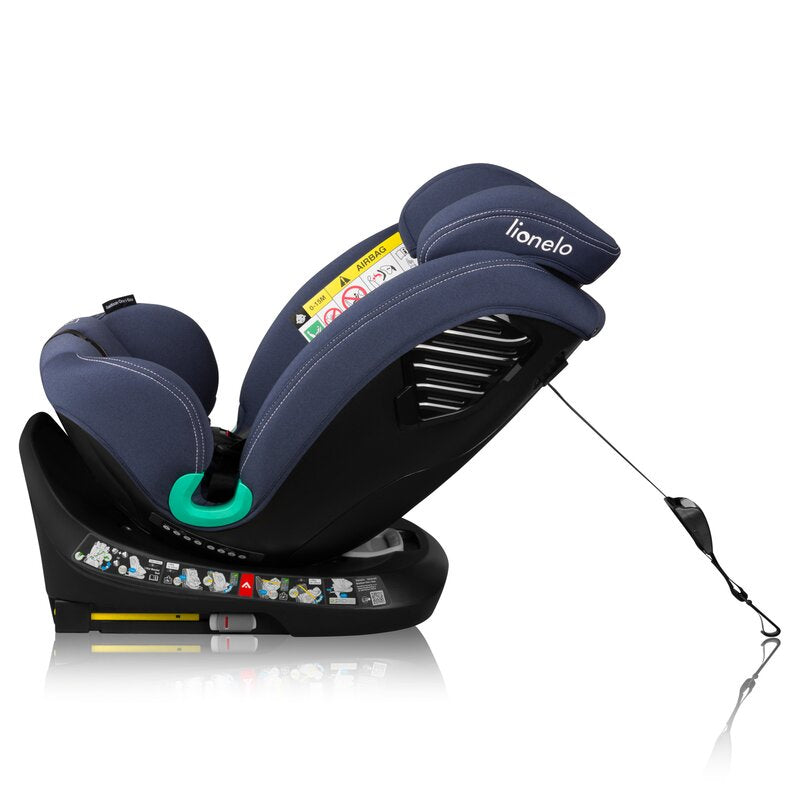 Scaun auto, Lionelo, Bastiaan One i-Size, 4 in 1, Protectie laterala, Cu spatar inclinabil in 4 pozitii, Cu tetiera reglabila in 13 pozitii, Rotire 360 grade, Top Tether, 0-36 Kg, 40-150 cm, Cu Isofix