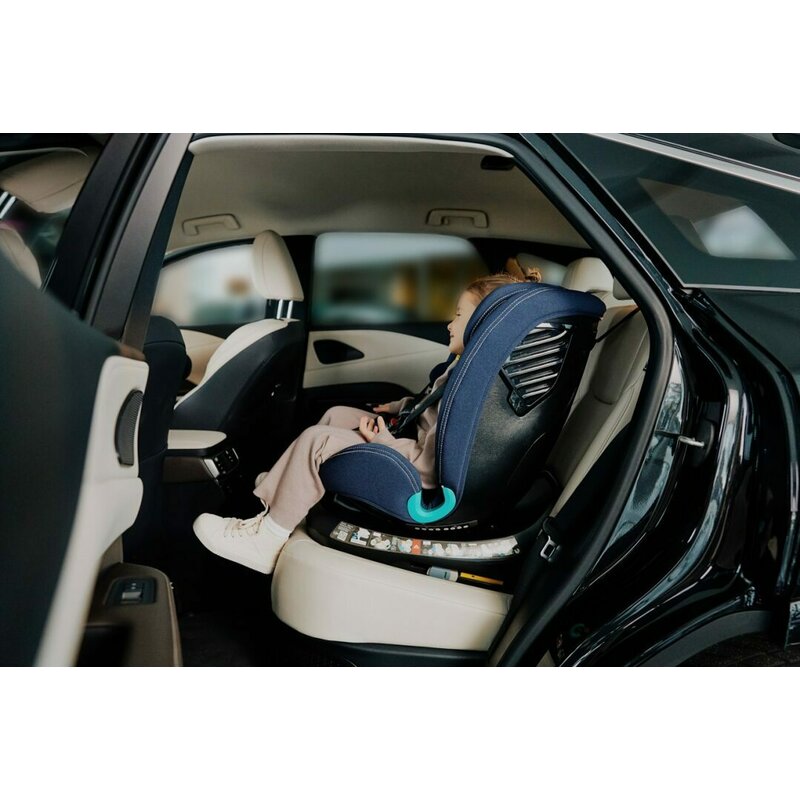 Scaun auto, Lionelo, Bastiaan One i-Size, 4 in 1, Protectie laterala, Cu spatar inclinabil in 4 pozitii, Cu tetiera reglabila in 13 pozitii, Rotire 360 grade, Top Tether, 0-36 Kg, 40-150 cm, Cu Isofix, Conform cu ECE R129, Gri