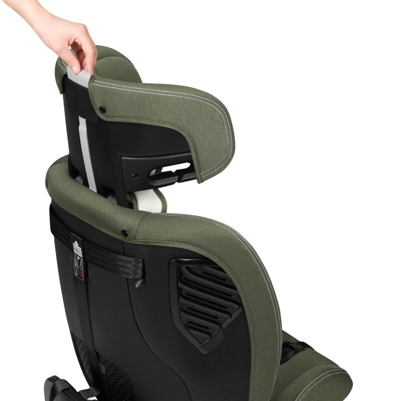 Scaun auto, Lionelo, Bastiaan One i-Size, 4 in 1, Protectie laterala, Cu spatar inclinabil in 4 pozitii, Cu tetiera reglabila in 13 pozitii, Rotire 360 grade, Top Tether, 0-36 Kg, 40-150 cm, Cu Isofix, Conform cu ECE R129, Verde