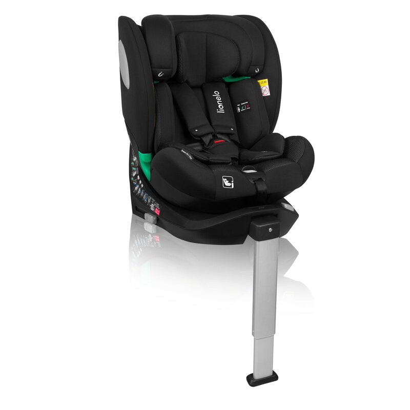 Scaun auto, Lionelo, Braam Air, i-Size, 0-36 Kg, 40-150 cm, Cu isofix si picior de fixare, Protectie laterala, Rotire 360 grade, Ajustare spatar in 5 pozitii, Tetiera reglabila in 14 trepte, Tehnologi