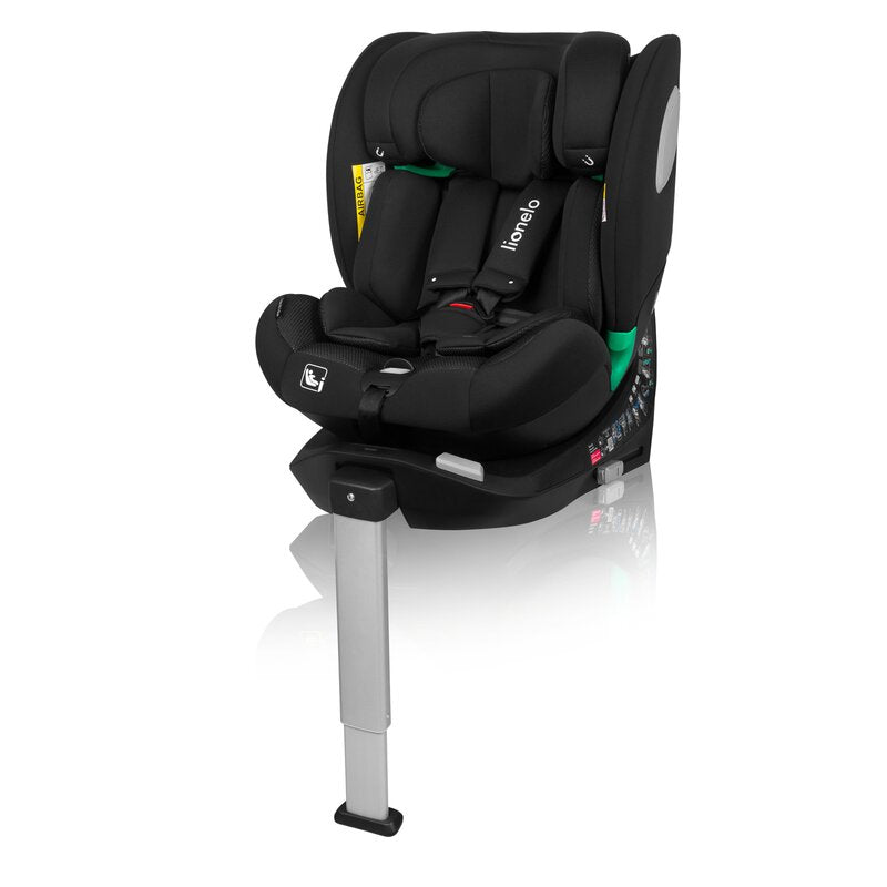 Scaun auto, Lionelo, Braam Air, i-Size, 0-36 Kg, 40-150 cm, Cu isofix si picior de fixare, Protectie laterala, Rotire 360 grade, Ajustare spatar in 5 pozitii, Tetiera reglabila in 14 trepte, Tehnologi