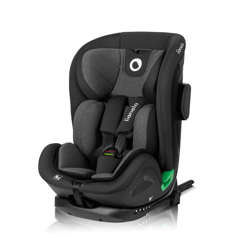 Scaun auto, Lionelo, Harper i-Size, Isofix, Cu centura TopTether, Cu spatar inclinabil in 5 pozitii, Cu tetiera reglabila in 13 pozitii, Cu tehnologie Dri Seat, Instalare cu fata inainte, 9-36 kg, 76-