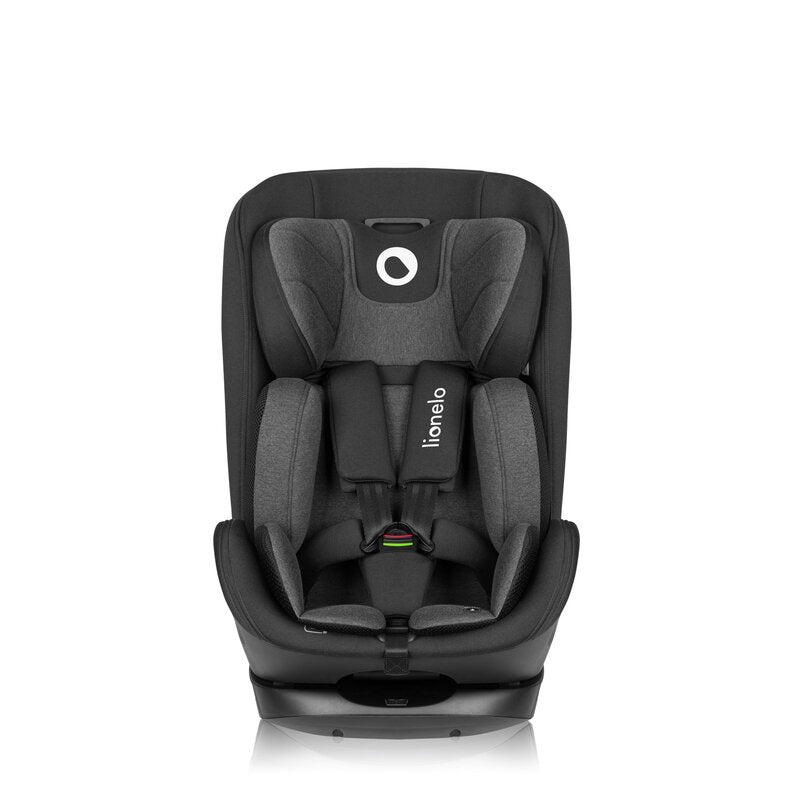 Scaun auto, Lionelo, Harper i-Size, Isofix, Cu centura TopTether, Cu spatar inclinabil in 5 pozitii, Cu tetiera reglabila in 13 pozitii, Cu tehnologie Dri Seat, Instalare cu fata inainte, 9-36 kg, 76-