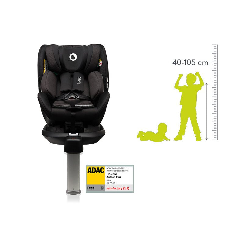 Scaun auto Lionelo i-Size Antoon Plus, Negru