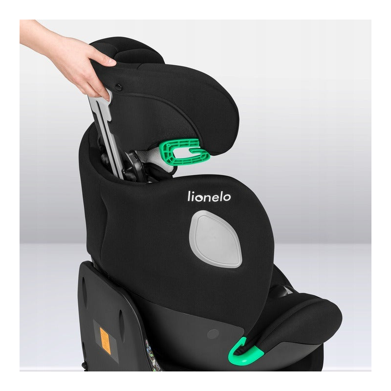 Scaun auto, Lionelo, i-Size Braam, 0-36 Kg, 40-150 cm, Cu isofix si picior de fixare, Protectie laterala, Rotire 360 grade, Ajustare spatar in 5 pozitii, Tetiera reglabila in 14 trepte, Conform cu sta