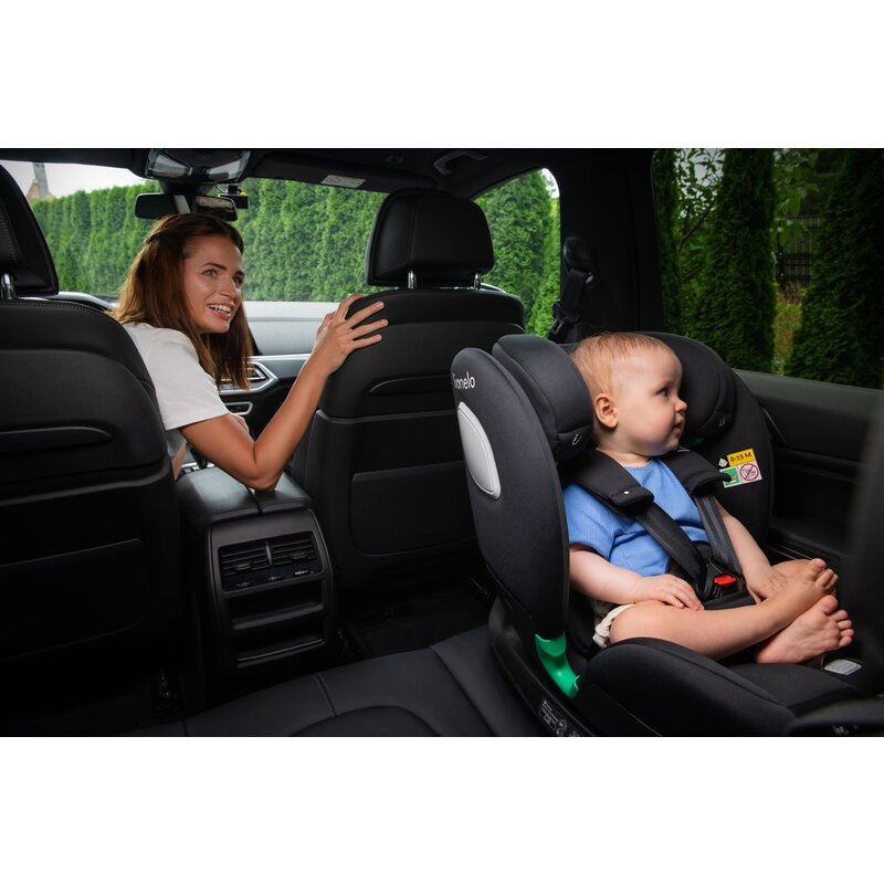 Scaun auto, Lionelo, i-Size Braam, 0-36 Kg, 40-150 cm, Cu isofix si picior de fixare, Protectie laterala, Rotire 360 grade, Ajustare spatar in 5 pozitii, Tetiera reglabila in 14 trepte, Conform cu standardul european de securitate R129, Gri