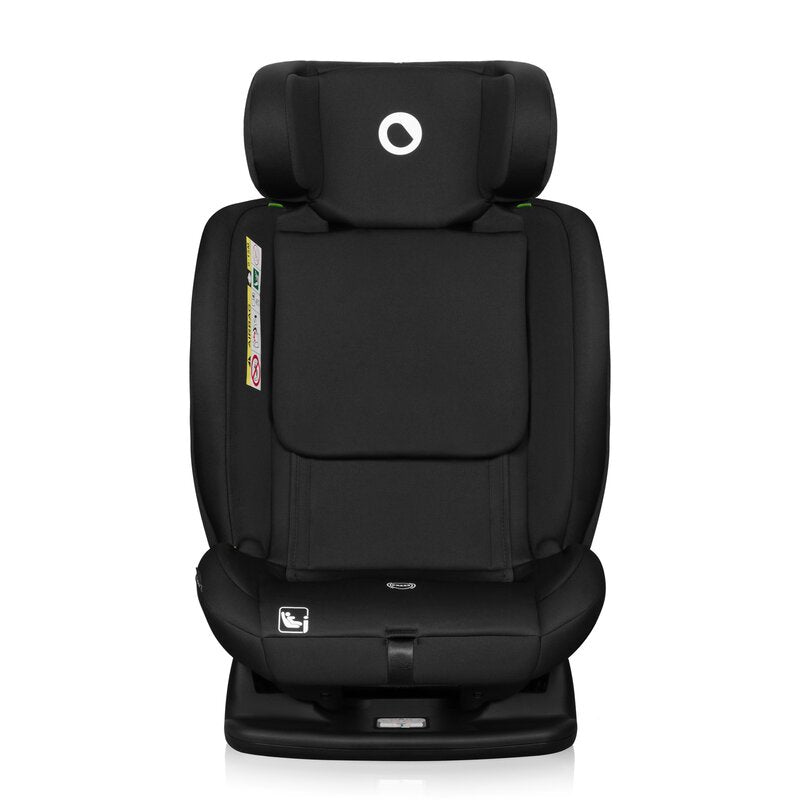 Scaun auto, Lionelo, i-Size Izzy, 0-36 Kg, 40-150 cm, Instalare cu centurile masinii, Protectie laterala, Ajustare spatar in 3 pozitii, Tetiera reglabila in 13 trepte, Conform cu R129, Negru