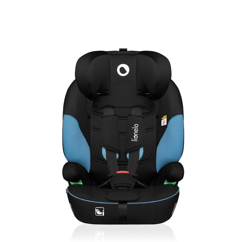 Scaun auto, Lionelo, Levi i-Size, Universal, Instalare FWF, Cu tetiera reglabila in 10 pozitii, Cu spatar detasabil, 76-150 cm, Conform cu R129, Albastru