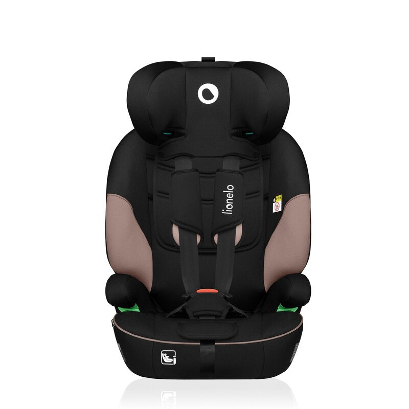 Scaun auto, Lionelo, Levi i-Size, Universal, Instalare FWF, Cu tetiera reglabila in 10 pozitii, Cu spatar detasabil, 76-150 cm, Conform cu R129, Bej