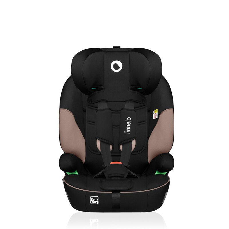 Scaun auto, Lionelo, Levi i-Size, Universal, Instalare FWF, Cu tetiera reglabila in 10 pozitii, Cu spatar detasabil, 76-150 cm, Conform cu R129, Bej