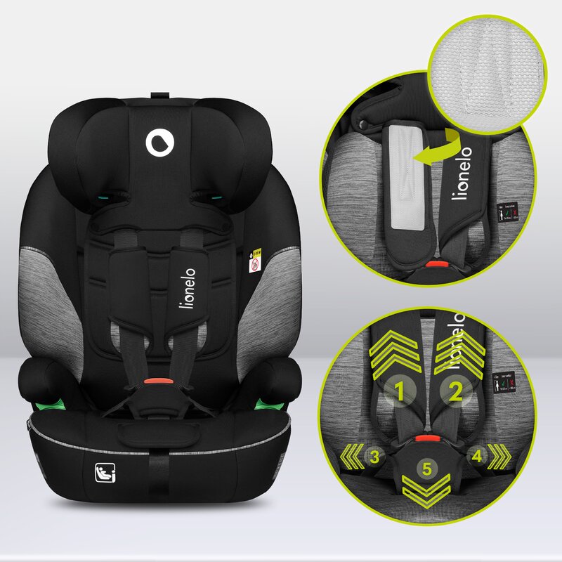 Scaun auto Lionelo Levi i-Size Gri