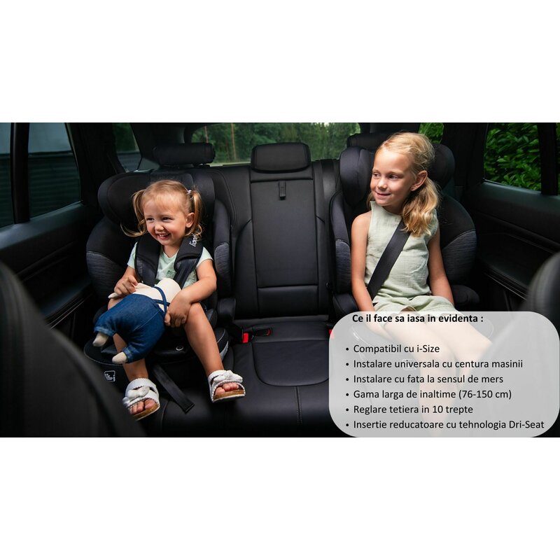 Scaun auto Lionelo Levi i-Size Gri
