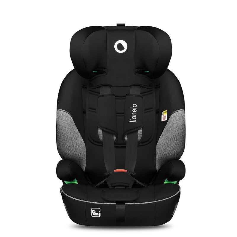 Scaun auto, Lionelo, Levi i-Size, Universal, Instalare FWF, Cu tetiera reglabila in 10 pozitii, Cu spatar detasabil, 76-150 cm, Conform cu R129, Gri