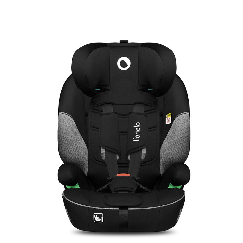 Scaun auto, Lionelo, Levi i-Size, Universal, Instalare FWF, Cu tetiera reglabila in 10 pozitii, Cu spatar detasabil, 76-150 cm, Conform cu R129, Gri