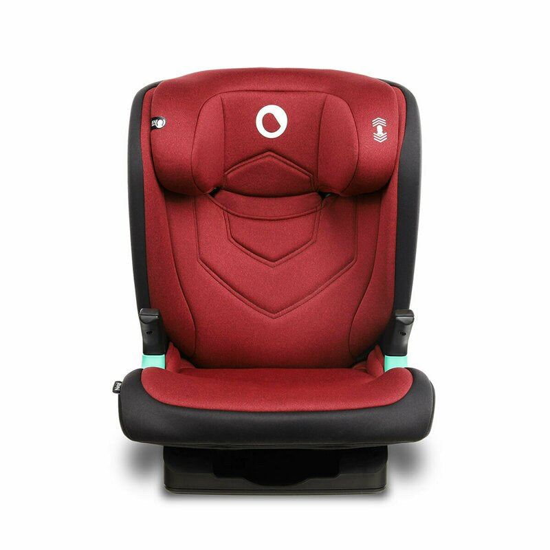 Scaun auto i-Size, Lionelo, Neal, Spatar reglabil in 3 pozitii, Tetiera in 14 pozitii, Suport sticla inclus, 15-36 Kg, 100-150 cm, Cu Isofix, Conform ECE R129, Rosu