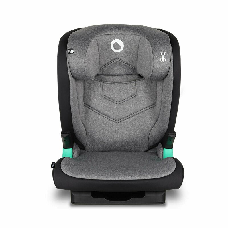Scaun auto i-Size, Lionelo, Neal, Spatar reglabil in 3 pozitii, Tetiera in 14 pozitii, Suport sticla inclus, 15-36 Kg, 100-150 cm, Cu Isofix, Conform ECE R129, Gri