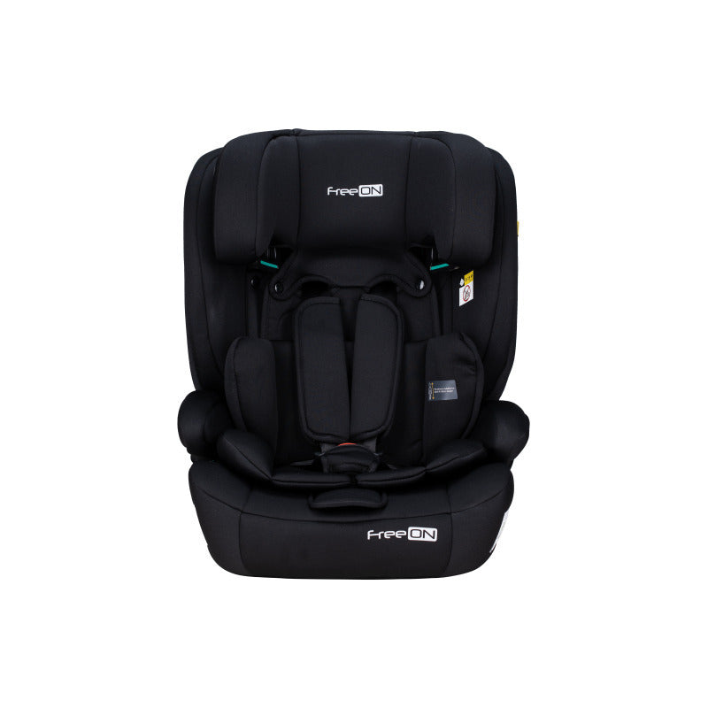 Scaun auto, FreeON, Uran, Pentru copii, I-Size, 76 - 150 cm/ 1 - 12 ani, Cu tetiera reglabila in 14 pozitii, Conform cu standardul european de securitate ECE R129, Black