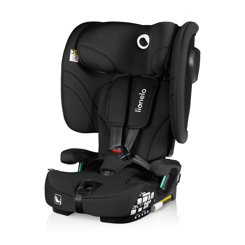 Scaun auto pliabil, Lionelo, Nelly, i-Size, 76- 150 cm, Tetiera reglabila in 15 pozitii, Spatar reglabil in 4 pozitii, Sisteme de fixare Isofix si Top Tether, Sezut lat si confortabil, Conform cu ECE