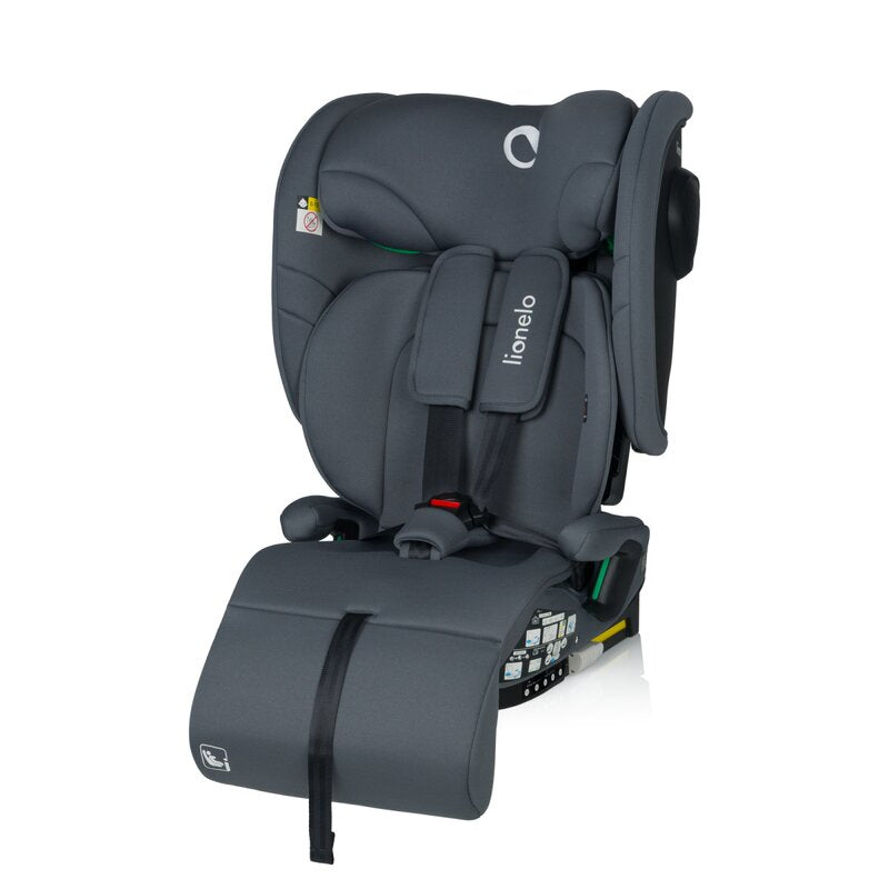 Scaun auto pliabil, Lionelo, Nelly, i-Size, 76- 150 cm, Tetiera reglabila in 15 pozitii, Spatar reglabil in 4 pozitii, Sisteme de fixare Isofix si Top Tether, Sezut lat si confortabil, Conform cu ECE