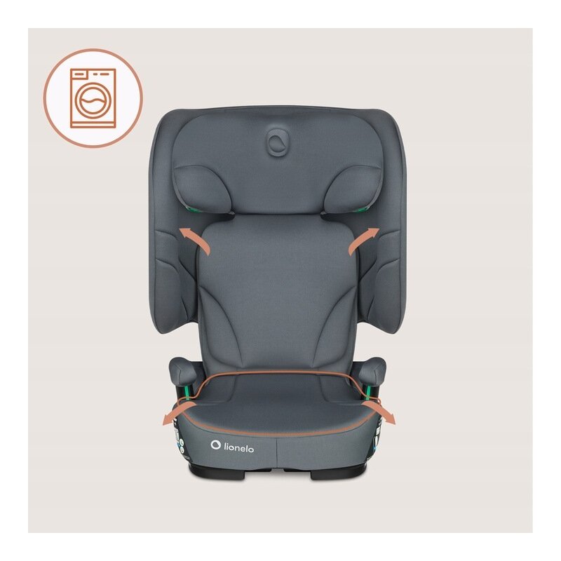 Scaun Auto Pliabil Lionelo Orin i-Size 100-150 cm Isofix Gri Grafit