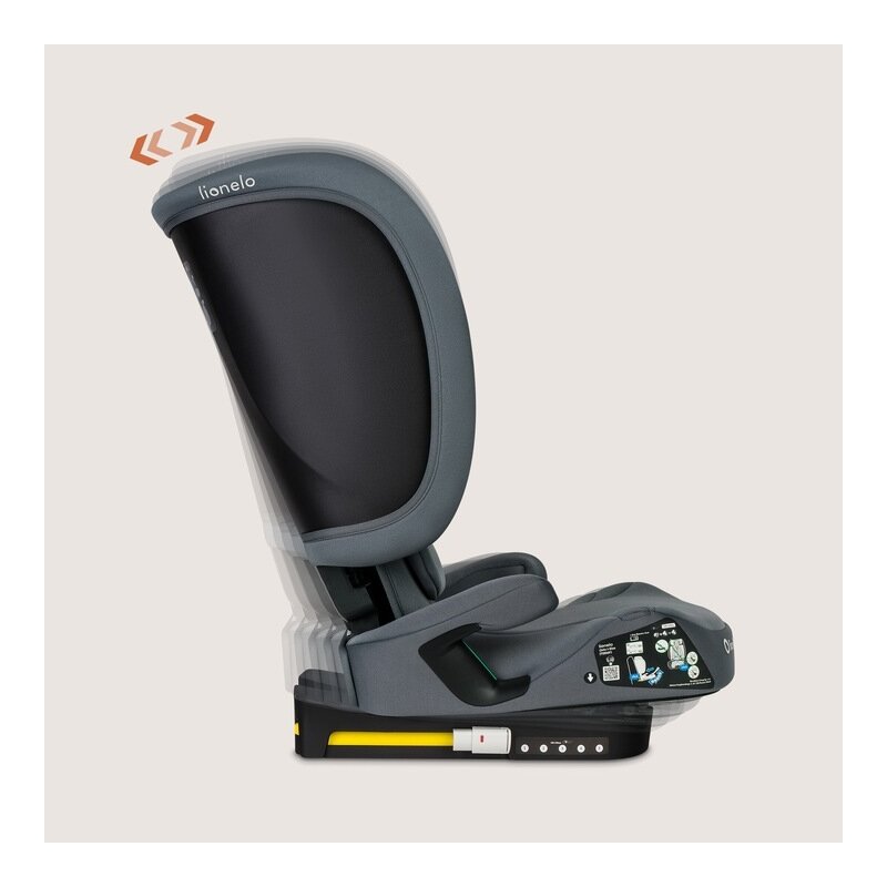 Scaun Auto Pliabil Lionelo Orin i-Size 100-150 cm Isofix Gri Grafit