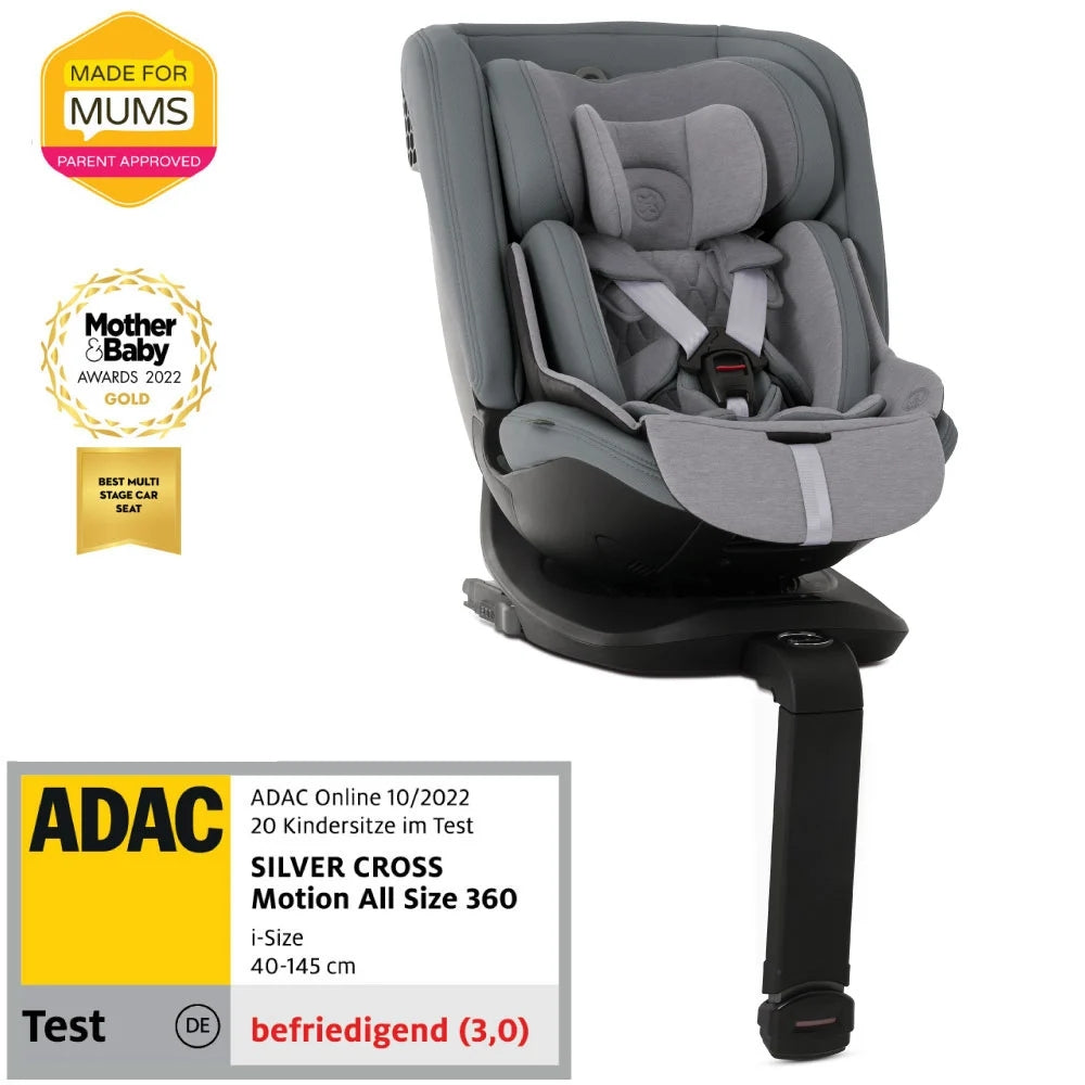 Scaun auto rotativ 360 Silver Cross Motion 2 All Size Glacier