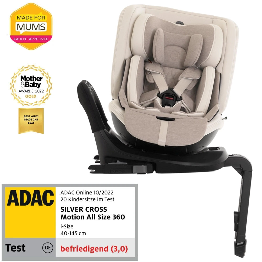 Scaun auto rotativ 360 Silver Cross Motion 2 All Size Almond