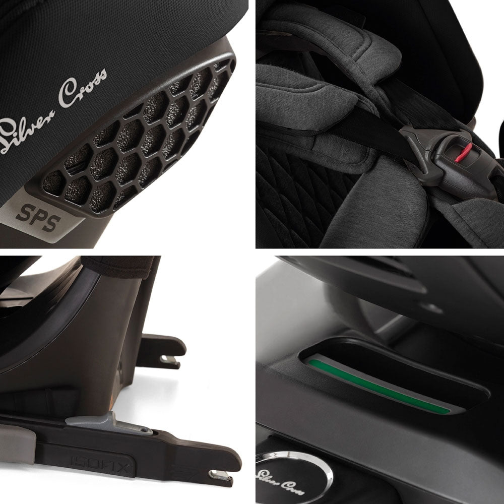 Scaun auto rotativ 360 Silver Cross Motion 2 All Size Glacier