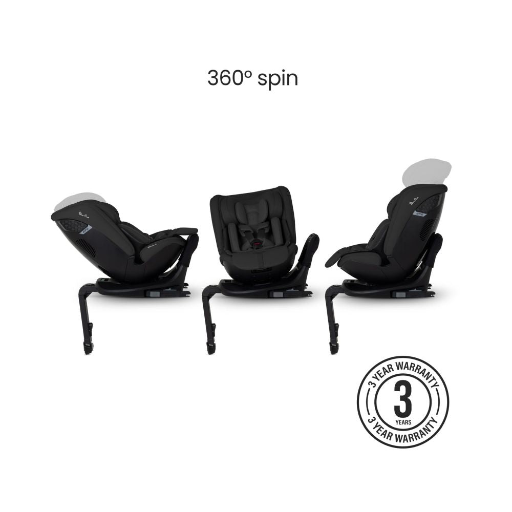Scaun auto rotativ 360 Silver Cross Motion 3 All-Size Iconic Black