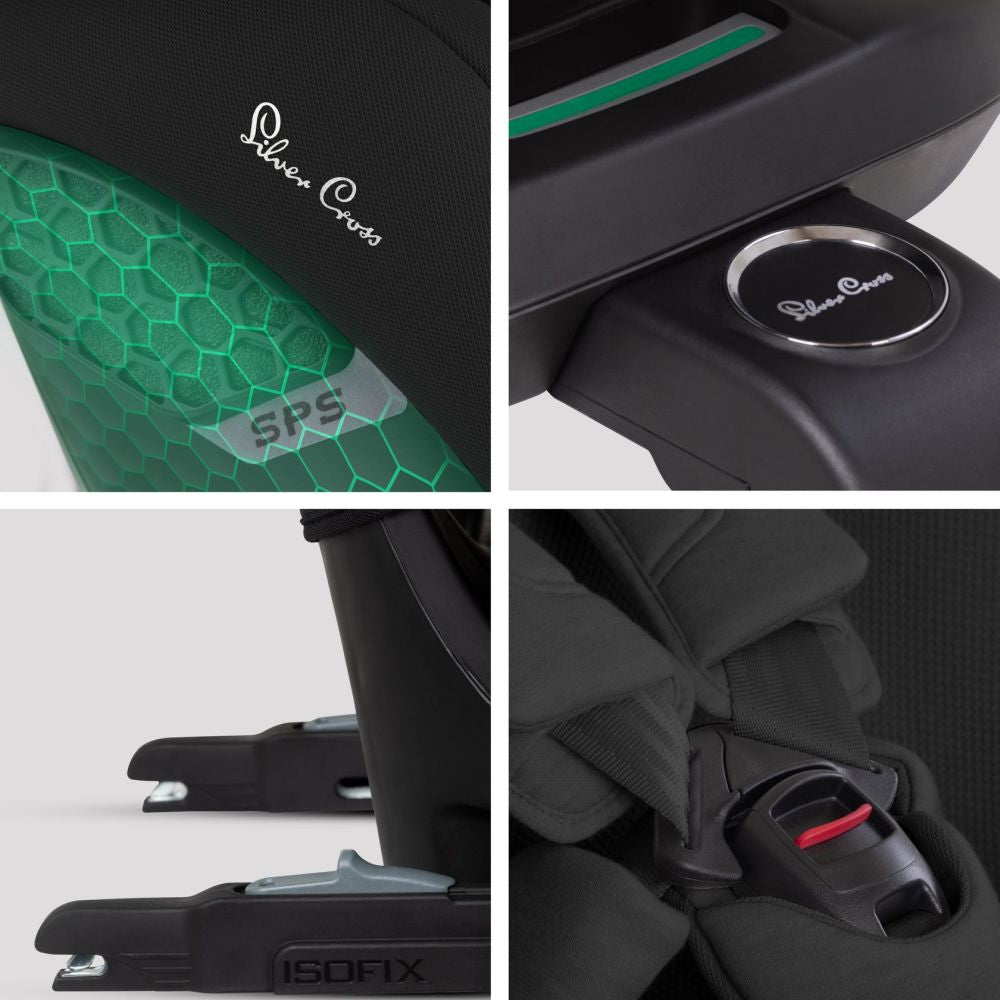 Scaun auto rotativ 360 Silver Cross Motion 3 All-Size Iconic Black