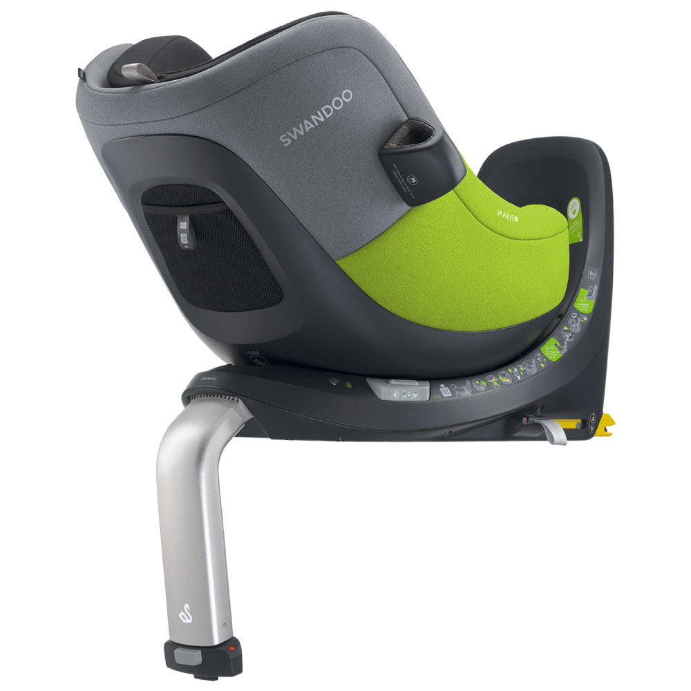Scaun auto rotativ Swandoo Marie 5 i-Size Lime Sesame Grey