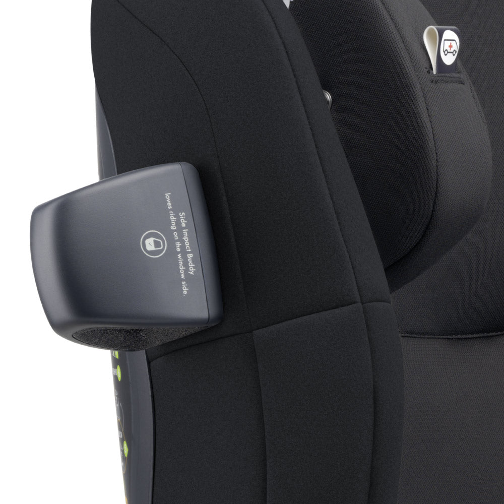 Scaun auto Swandoo Charlie i-Size Chia Black 100-150 cm cu tetiera reglabila