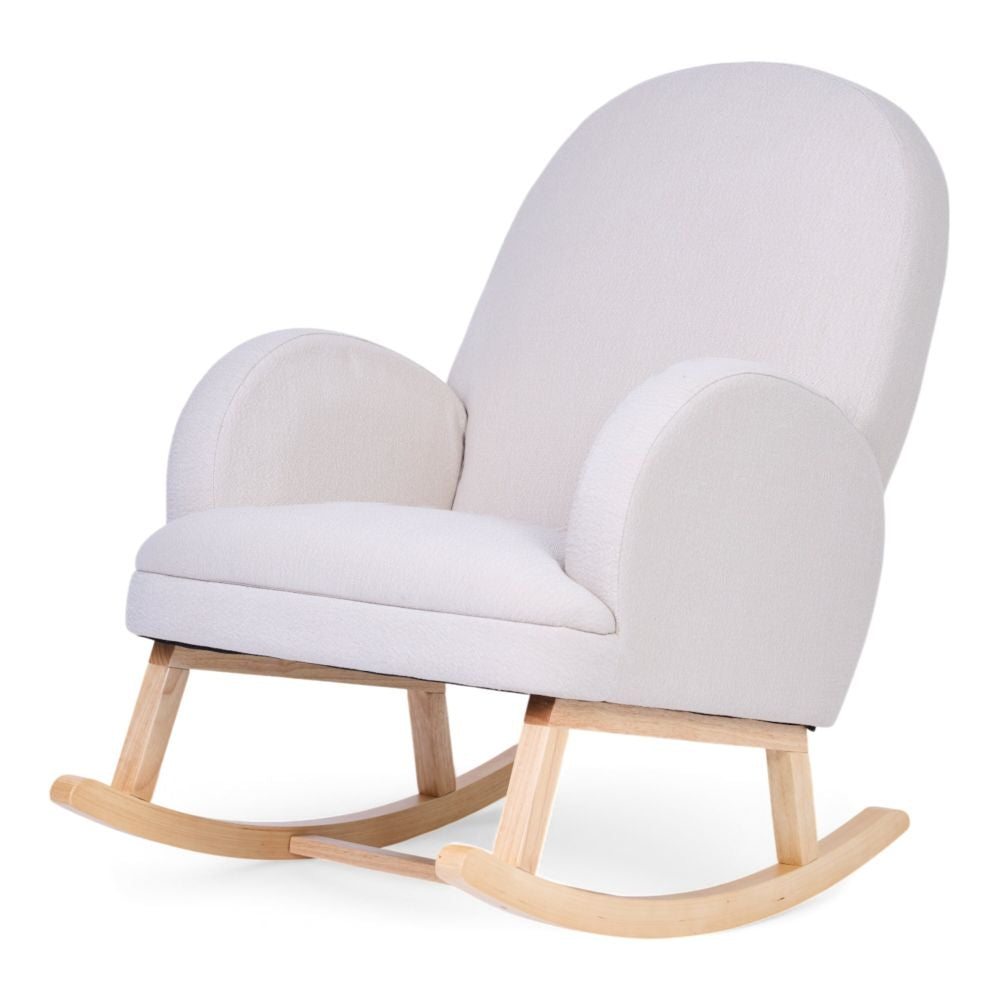 Scaun Balansoar Childhome Linen Beige cu Spatar Inalt 85x70x99 cm