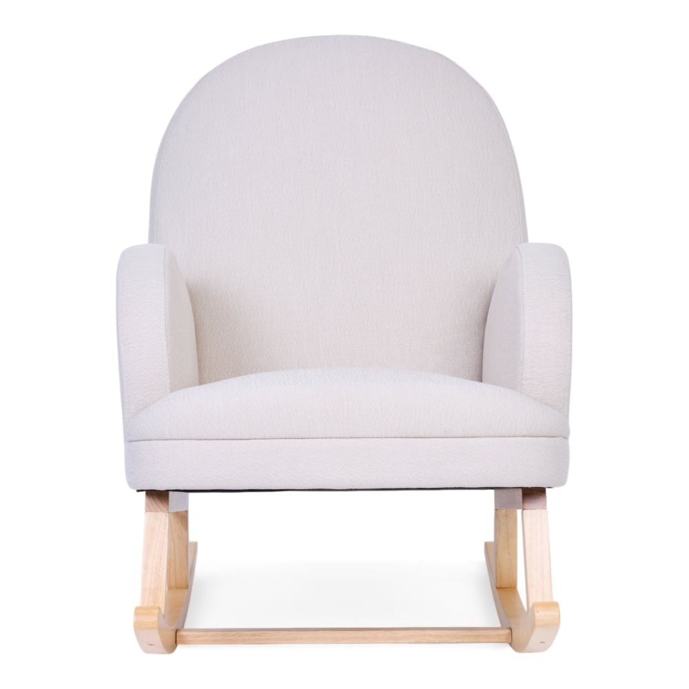Scaun Balansoar Childhome Linen Beige cu Spatar Inalt 85x70x99 cm