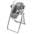 Scaun de masa si leagan New Baby Smart 2 in 1, Gri – vedere de ansamblu cu arcadă de jucării